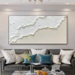 3D Texture Seawaves Thick Oil Painting - Image 5