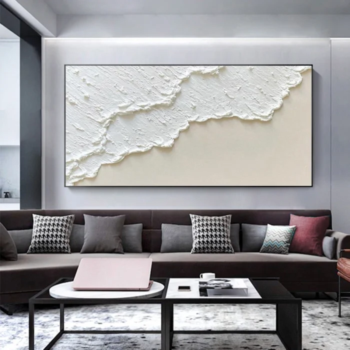 3D Texture Seawaves Thick Oil Painting - Image 4
