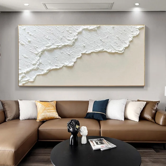 3D Texture Seawaves Thick Oil Painting - Image 3