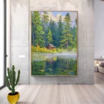 Forest Painting Texture Wall Art