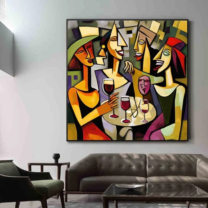 Handpaint Picasso Painting - Image 5