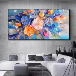 3D Colorful Knife Flower Painting - Image 2