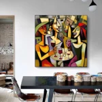 Handpaint Picasso Painting - Image 2