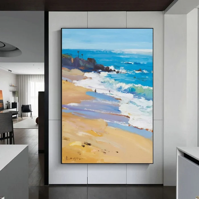 Texture Seascape Oil Painting - Image 1