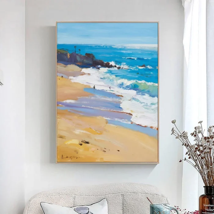 Texture Seascape Oil Painting - Image 2