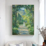 Vintage French Woman Painting
