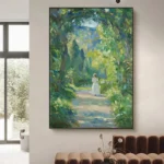 Vintage French Woman Painting - Image 3
