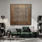 Brown Thick Oil Painting - Image 2