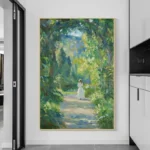 Vintage French Woman Painting - Image 2