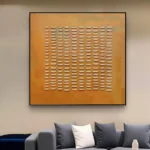 3D Texture Light Brown Painting - Image 5