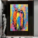 Modern Impressionist Portrait with Vibrant Colors