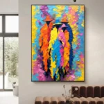 Modern Impressionist Portrait with Vibrant Colors - Image 3
