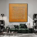 3D Texture Light Brown Painting - Image 2