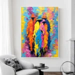 Modern Impressionist Portrait with Vibrant Colors - Image 2