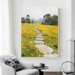 Original Texture Landscape Painting - Image 4