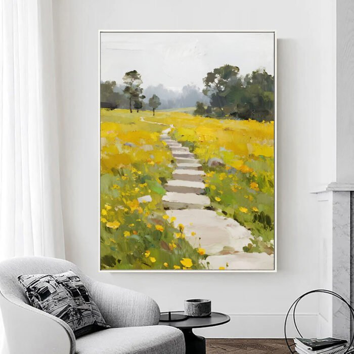 Original Texture Landscape Painting - Image 4