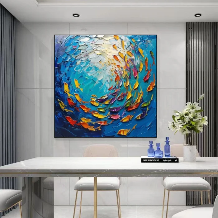3D Colorful Fish Painting - Image 5