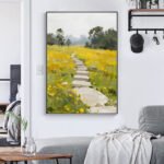 Original Texture Landscape Painting - Image 3