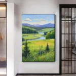 Lake Mountain And Grassland Decorative Painting - Image 3
