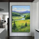 Lake Mountain And Grassland Decorative Painting - Image 2