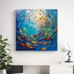3D Colorful Fish Painting