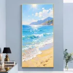 Texture Summer Beach Painting - Image 5