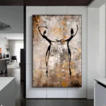 Abstract Dancing Woman Painting - Image 4