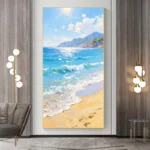 Texture Summer Beach Painting - Image 3