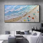 3D Thick Oil Seascape Painting - Image 5