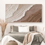 3D Brown Seascape Oil Painting On Canvas - Image 3