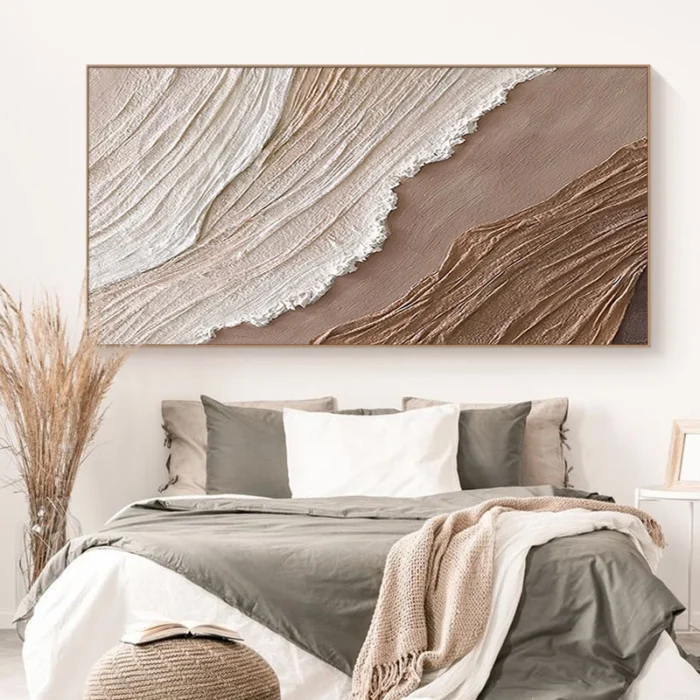 3D Brown Seascape Oil Painting On Canvas - Image 3
