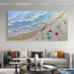 3D Thick Oil Seascape Painting