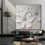 3D Thick Flower Painting Texture Art - Image 4