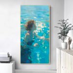 Summer Bule Swimming Sensual Woman