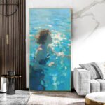 Summer Bule Swimming Sensual Woman - Image 3
