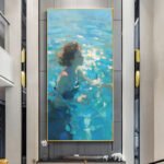 Summer Bule Swimming Sensual Woman - Image 2