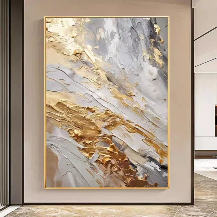 3D Abstract Gold Painting - Image 5