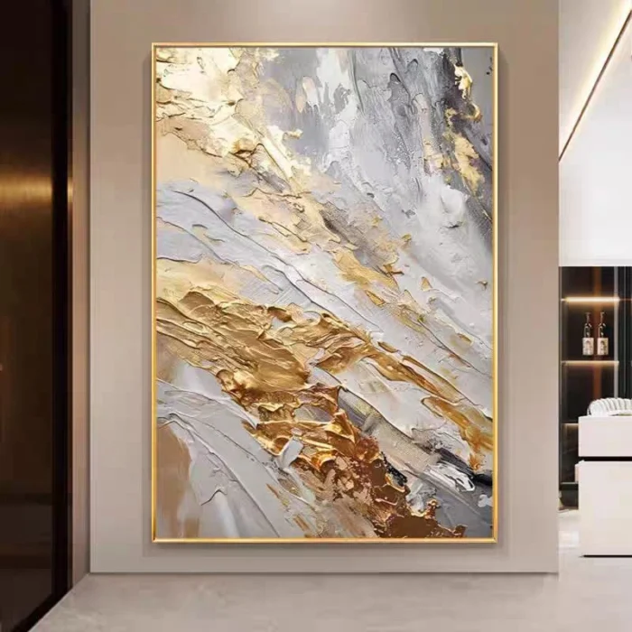 3D Abstract Gold Painting - Image 4