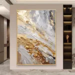 3D Abstract Gold Painting - Image 3