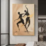 Elegant Couple Dancing Painting - Image 4