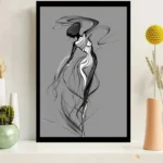 Handpaint Dancing Woman Painting - Image 7
