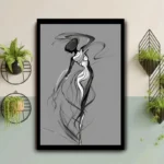 Handpaint Dancing Woman Painting - Image 6