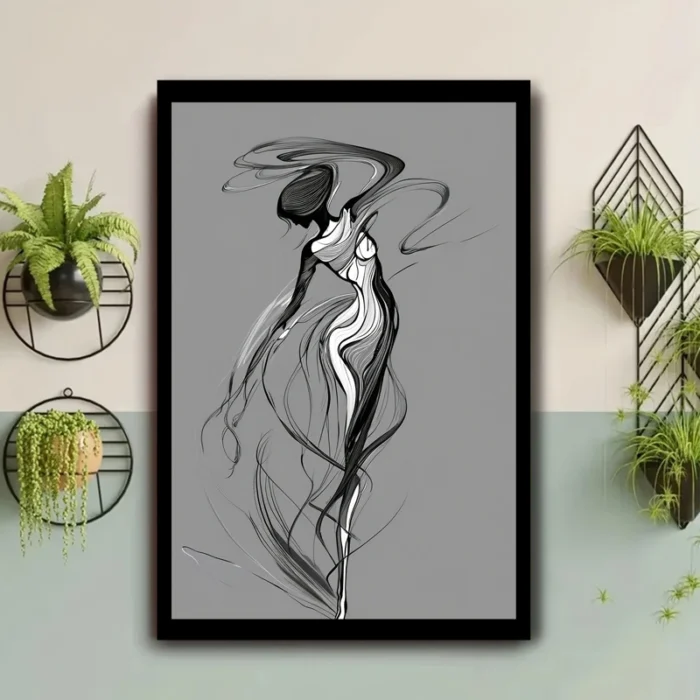 Handpaint Dancing Woman Painting - Image 6
