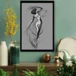 Handpaint Dancing Woman Painting - Image 5