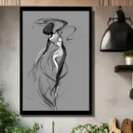 Handpaint Dancing Woman Painting - Image 2