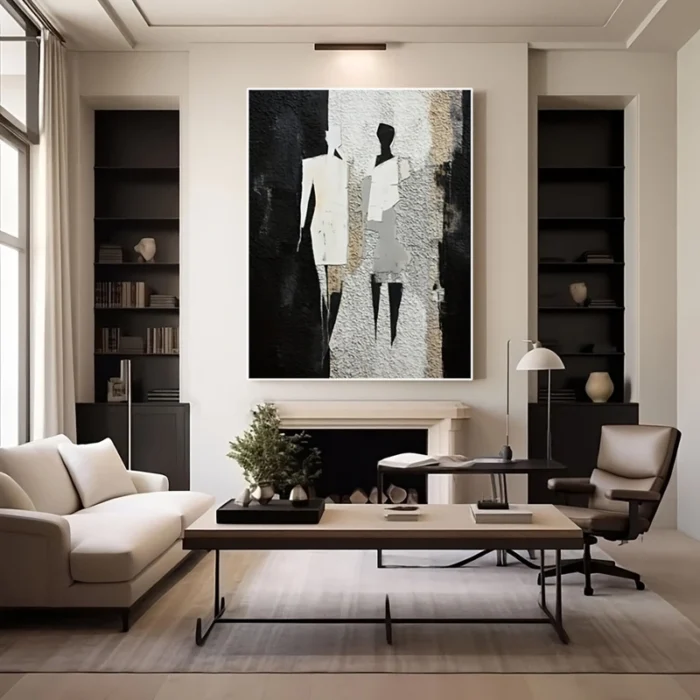 Beige Minimalist Wall Art - Image 3