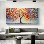 3D Colorful Tree Painting