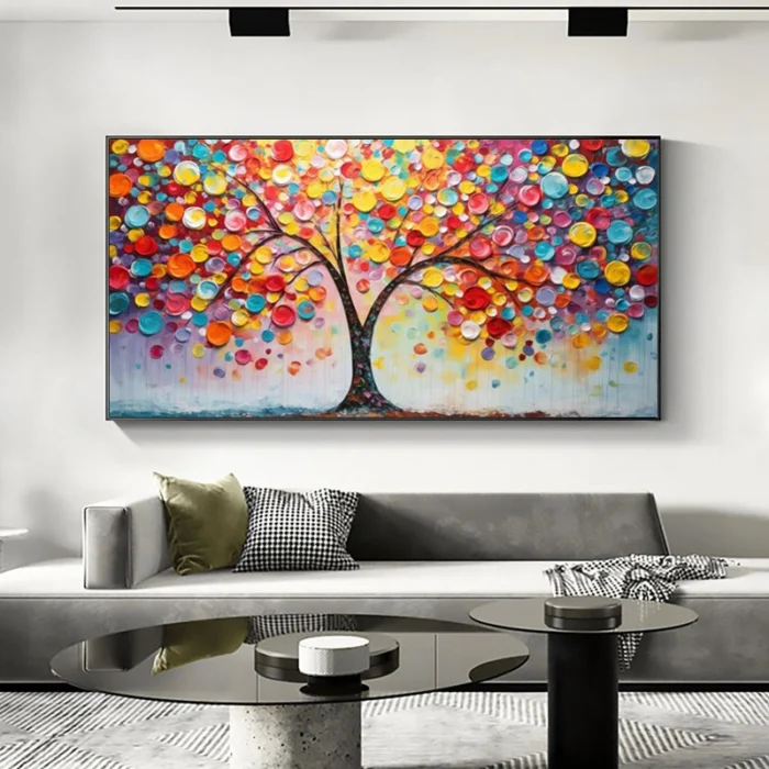 3D Colorful Tree Painting - Image 1
