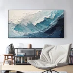 3D Blue Seawave Painting - Image 2