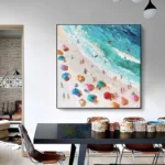 3D Seascape Painting Beach Landscape - Image 2